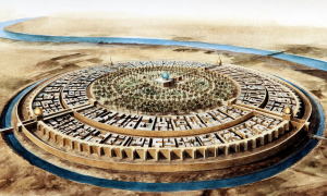 The round city of Baghdad in the 10th century, the peak of the Abbasid Caliphate. Illustration: Jean Soutif/Science Photo Library 